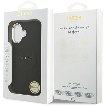 MagSafe Case for Apple iPhone 17, Guess, Classic Logo, Black