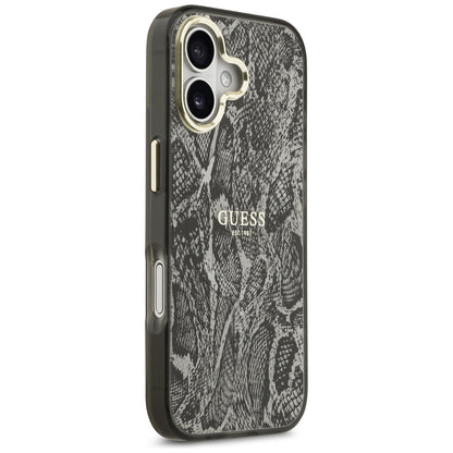 Θήκη MagSafe για Apple iPhone 17, Guess, Python Pattern, Μαύρη