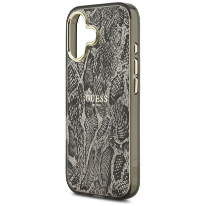 Θήκη MagSafe για Apple iPhone 17, Guess, Python Pattern, Μαύρη