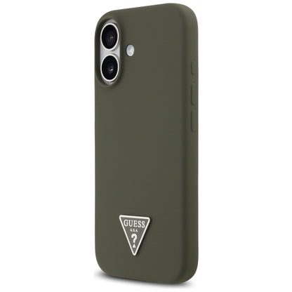 Θήκη MagSafe για Apple iPhone 17, Guess, Triangle Logo, Χακί