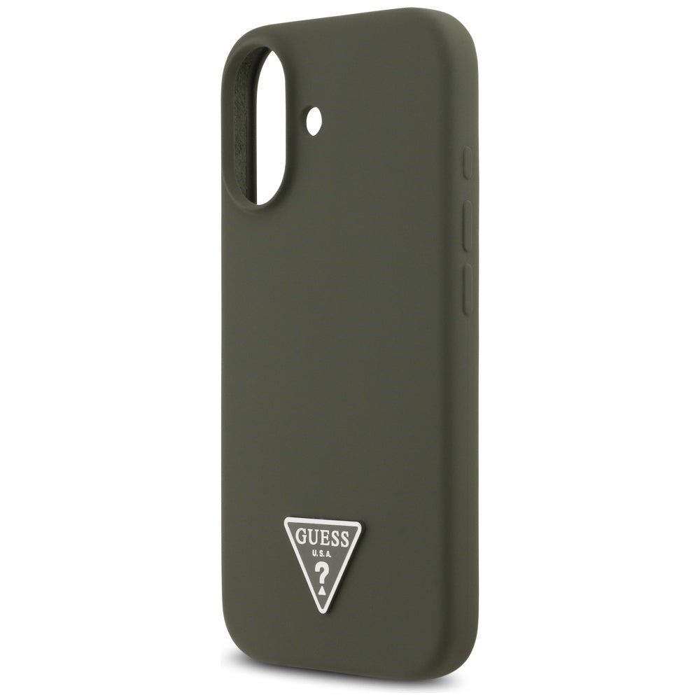 Θήκη MagSafe για Apple iPhone 17, Guess, Triangle Logo, Χακί