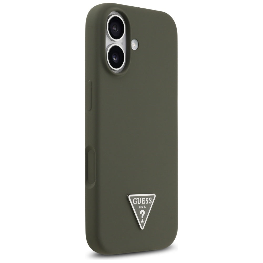 Θήκη MagSafe για Apple iPhone 17, Guess, Triangle Logo, Χακί