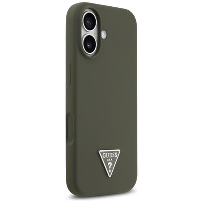 Θήκη MagSafe για Apple iPhone 17, Guess, Triangle Logo, Χακί
