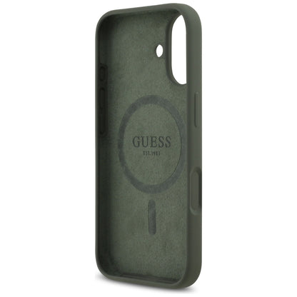 Θήκη MagSafe για Apple iPhone 17, Guess, Triangle Logo, Χακί