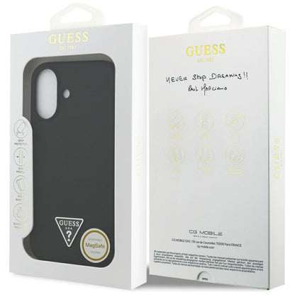 Θήκη MagSafe για Apple iPhone 17, Guess, Triangle Logo, Μαύρη