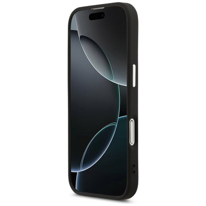 MagSafe Case for Apple iPhone 17, Guess, Triangle Logo, Black Silver
