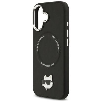 Θήκη MagSafe για Apple iPhone 17, Karl Lagerfeld, Choupette Pin, Μαύρη