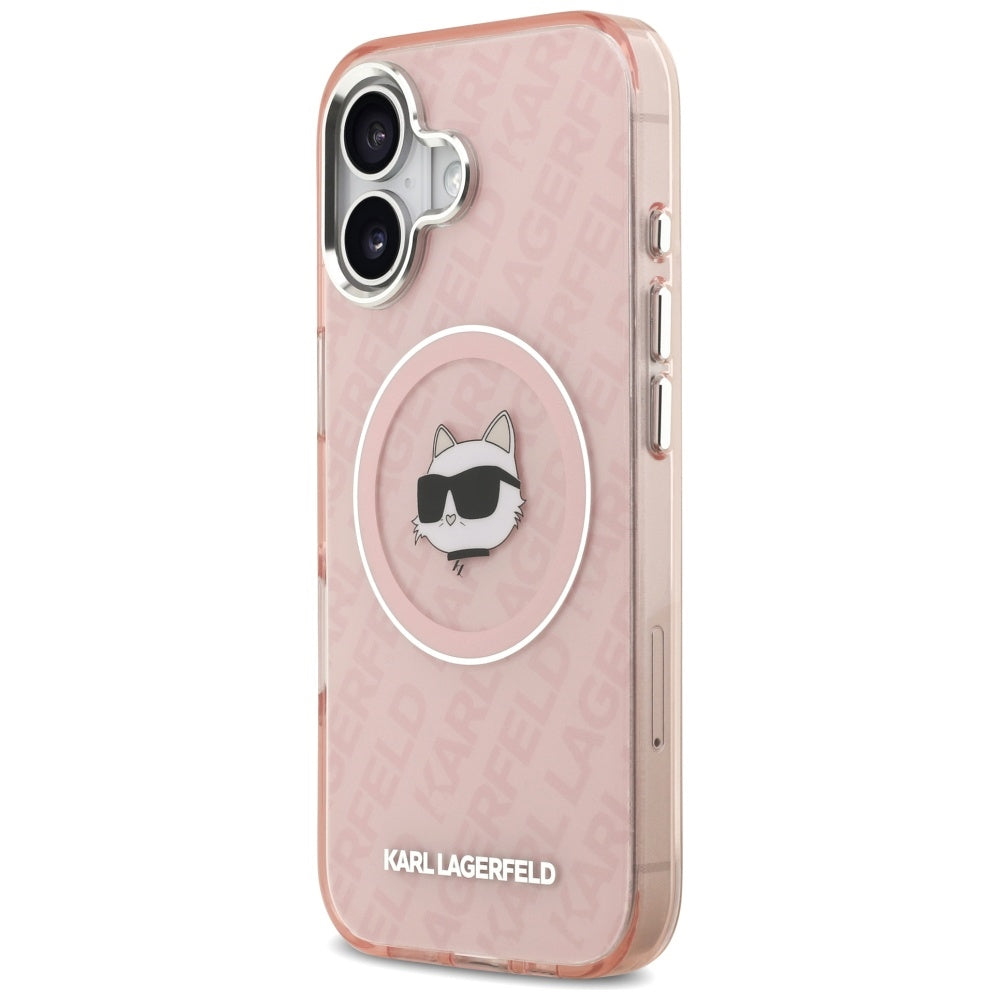 Θήκη MagSafe για Apple iPhone 17, Karl Lagerfeld, IML Choupette`s Head, Ροζ