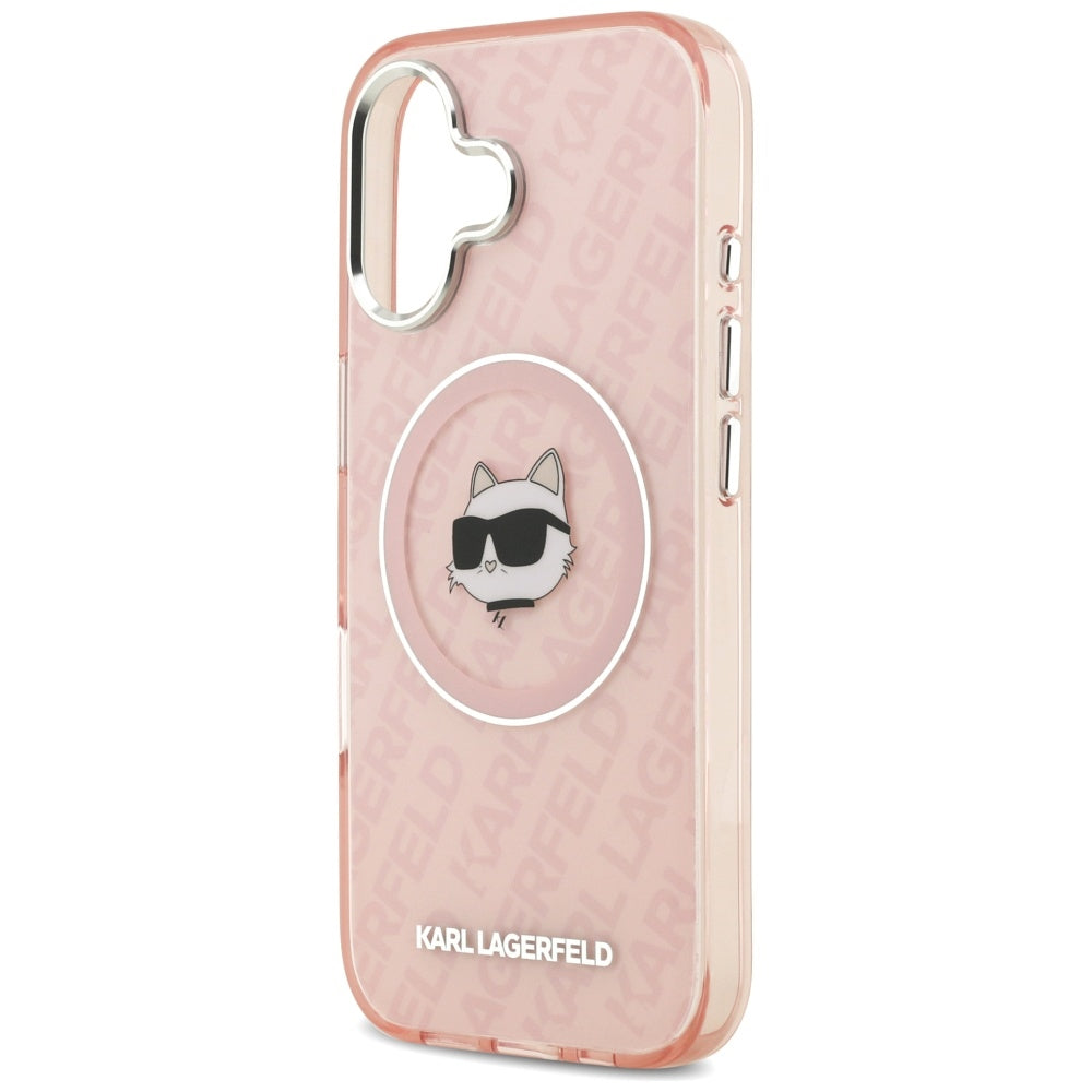Θήκη MagSafe για Apple iPhone 17, Karl Lagerfeld, IML Choupette`s Head, Ροζ