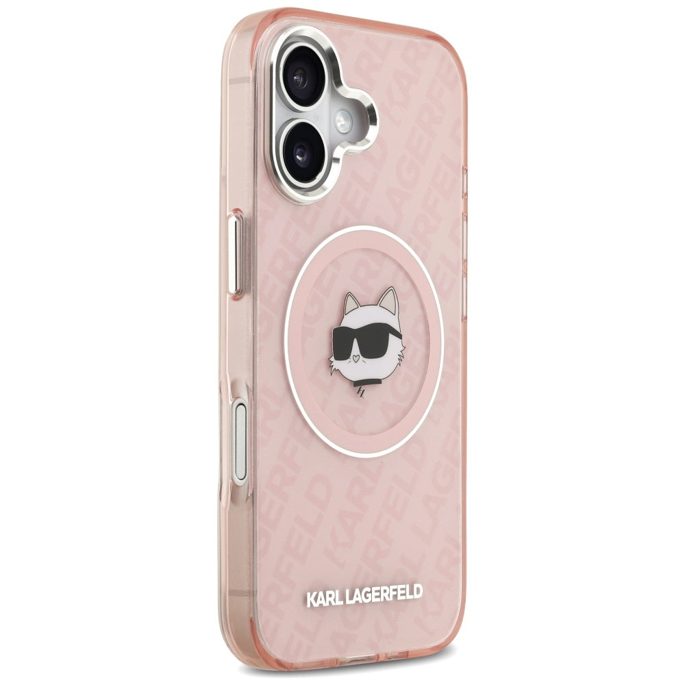 Θήκη MagSafe για Apple iPhone 17, Karl Lagerfeld, IML Choupette`s Head, Ροζ