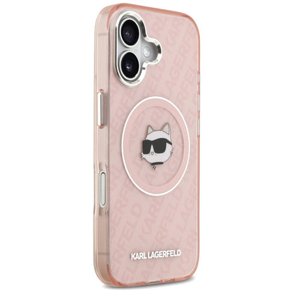 Θήκη MagSafe για Apple iPhone 17, Karl Lagerfeld, IML Choupette`s Head, Ροζ