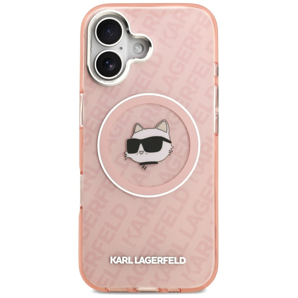 Θήκη MagSafe για Apple iPhone 17, Karl Lagerfeld, IML Choupette`s Head, Ροζ
