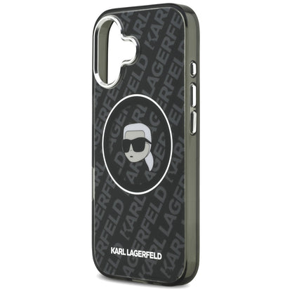 Θήκη MagSafe για Apple iPhone 17, Karl Lagerfeld, IML Karl`s Head, Μαύρη