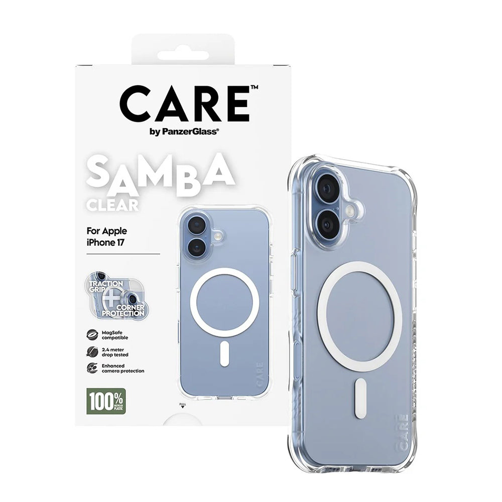 Θήκη MagSafe για Apple iPhone 17, PanzerGlass, Care Fashionable, Διαφανής Λευκή