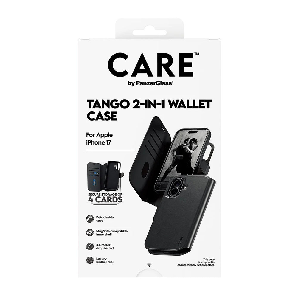Θήκη MagSafe για Apple iPhone 17, PanzerGlass, Care Feature Tango Two-in-One, Μαύρη