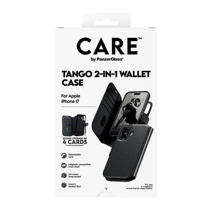 Θήκη MagSafe για Apple iPhone 17, PanzerGlass, Care Feature Tango Two-in-One, Μαύρη