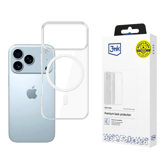 Θήκη MagSafe για Apple iPhone 17 Pro, 3MK, Clear MagCase, Διαφανής