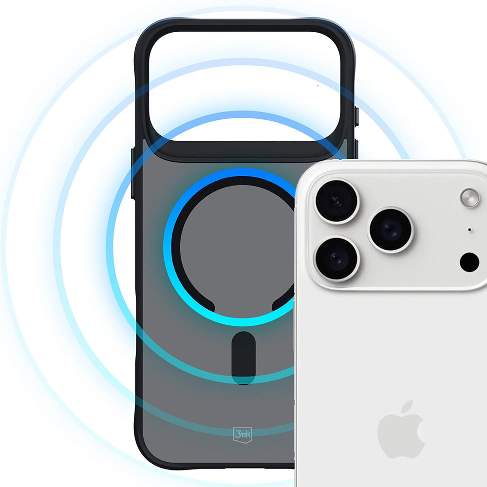 Θήκη MagSafe για Apple iPhone 17 Pro, 3MK, Smoke MagCase, Μαύρη