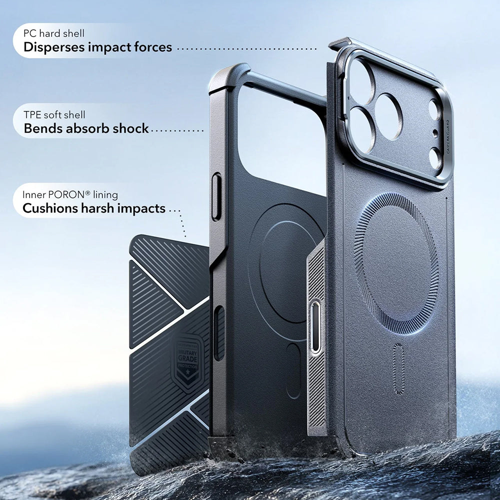 Θήκη MagSafe για Apple iPhone 17 Pro, ESR, Cyber Armor Kickstand, Γκρι