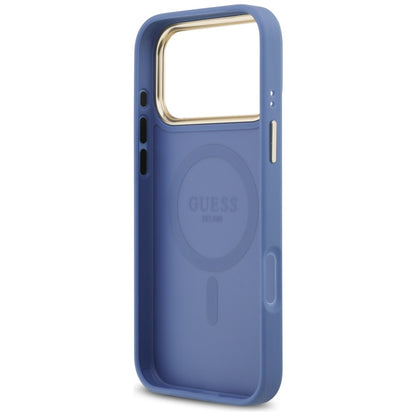MagSafe Case for Apple iPhone 17 Pro, Guess, 4G Classic, Blue