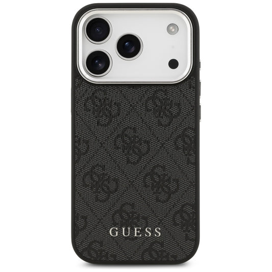 MagSafe Case for Apple iPhone 17 Pro, Guess, 4G Classic Logo, Black