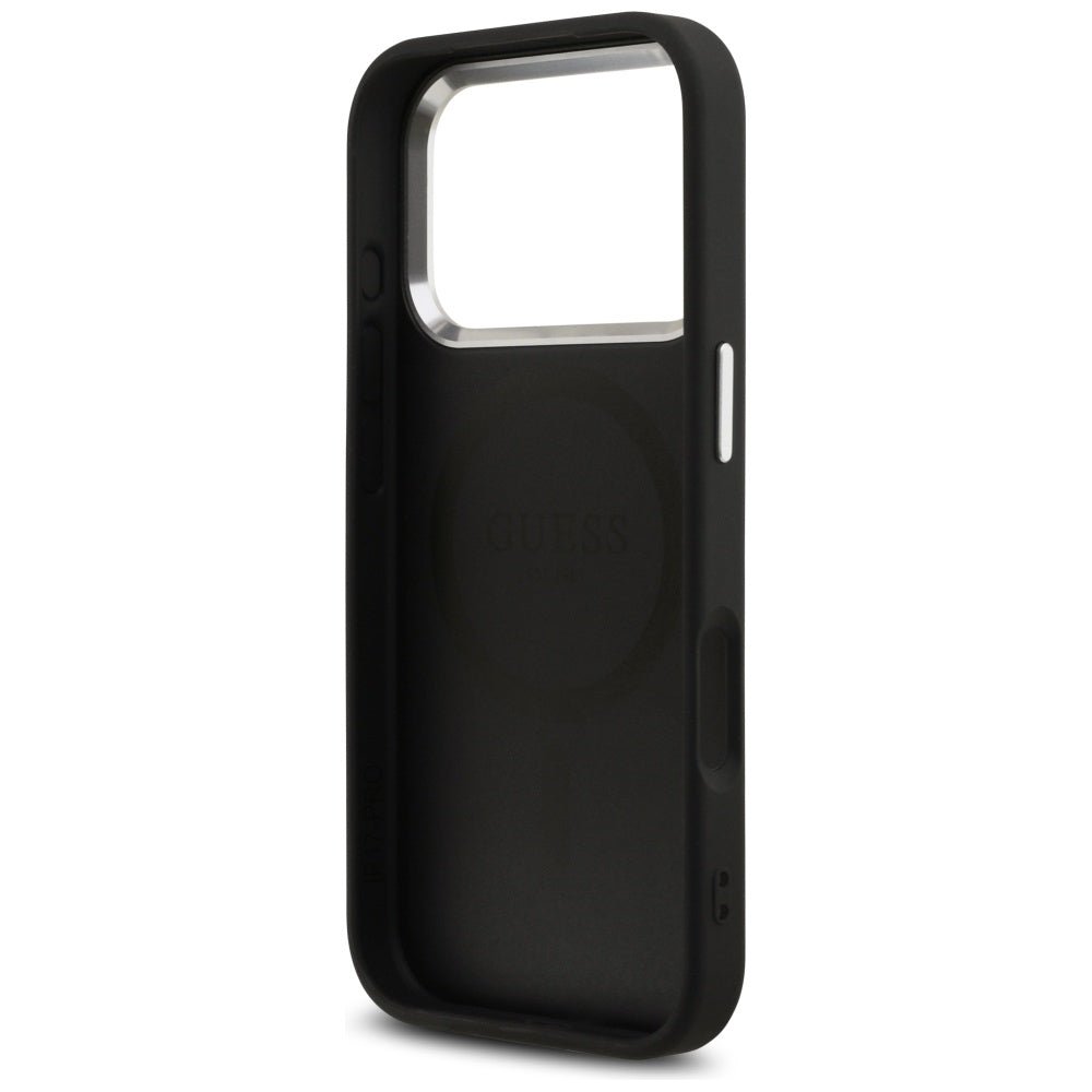MagSafe Case for Apple iPhone 17 Pro, Guess, 4G Classic Logo, Black