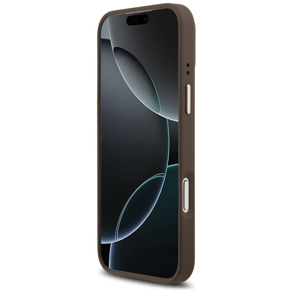 Θήκη MagSafe για Apple iPhone 17 Pro, Guess, 4G Classic, Καφέ