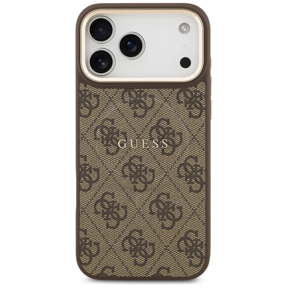 Θήκη MagSafe για Apple iPhone 17 Pro, Guess, 4G Classic, Καφέ