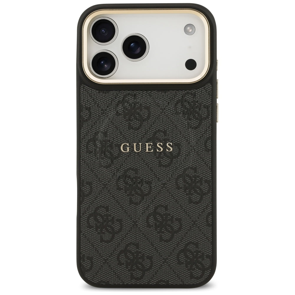 Θήκη MagSafe για Apple iPhone 17 Pro, Guess, 4G Classic, Μαύρη