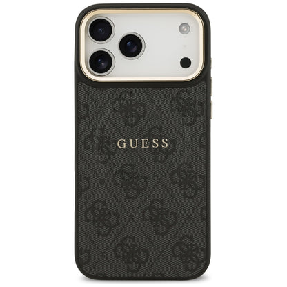 Θήκη MagSafe για Apple iPhone 17 Pro, Guess, 4G Classic, Μαύρη