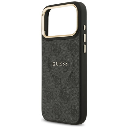 Θήκη MagSafe για Apple iPhone 17 Pro, Guess, 4G Classic, Μαύρη