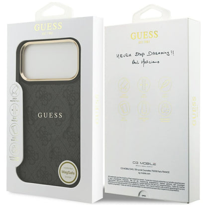 Θήκη MagSafe για Apple iPhone 17 Pro, Guess, 4G Classic, Μαύρη