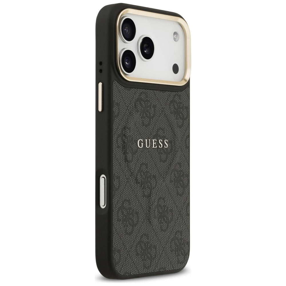 Θήκη MagSafe για Apple iPhone 17 Pro, Guess, 4G Classic, Μαύρη