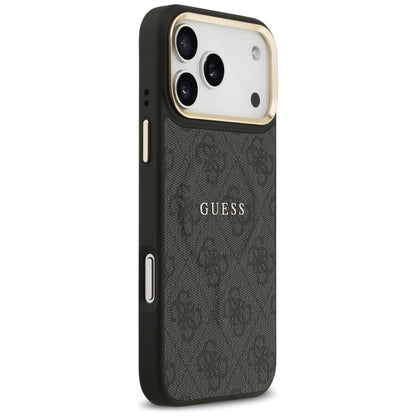 Θήκη MagSafe για Apple iPhone 17 Pro, Guess, 4G Classic, Μαύρη