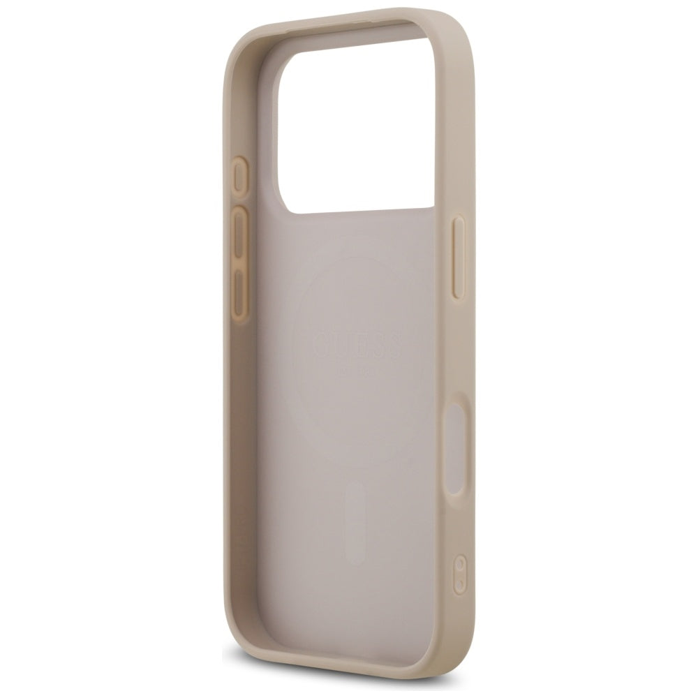 MagSafe Case for Apple iPhone 17 Pro, Guess, 4G Ring Classic Logo, Pink