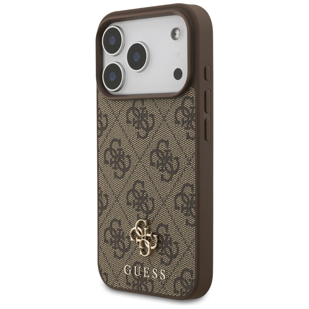 Θήκη MagSafe για Apple iPhone 17 Pro, Guess, 4G Small and Classic Logo, Καφέ