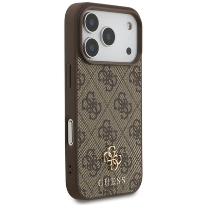 Θήκη MagSafe για Apple iPhone 17 Pro, Guess, 4G Small and Classic Logo, Καφέ