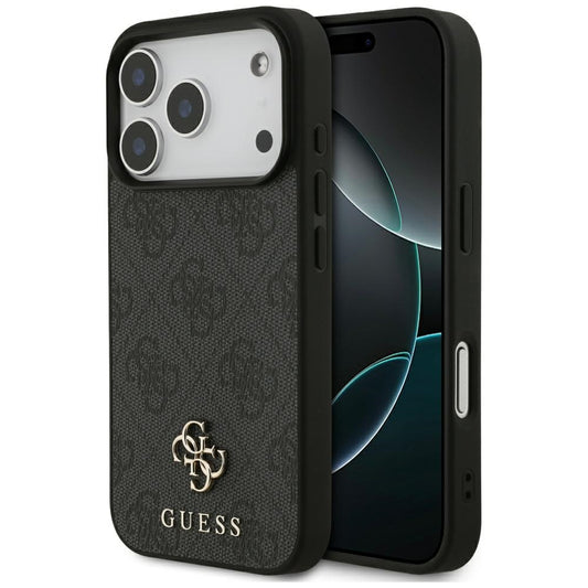 Θήκη MagSafe για Apple iPhone 17 Pro, Guess, 4G Small and Classic Logo, Μαύρη