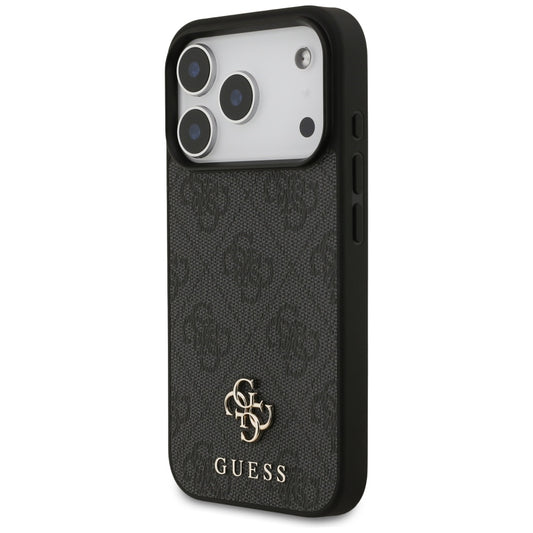 Θήκη MagSafe για Apple iPhone 17 Pro, Guess, 4G Small and Classic Logo, Μαύρη