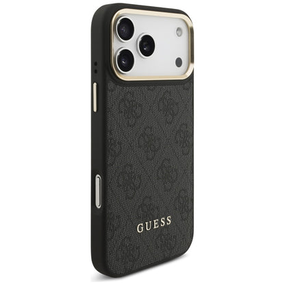 MagSafe Case for Apple iPhone 17 Pro, Guess, 4G Card Slot, Black