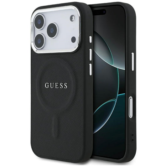 MagSafe Case for Apple iPhone 17 Pro, Guess, Classic Logo, Black