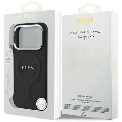 MagSafe Case for Apple iPhone 17 Pro, Guess, Classic Logo, Black