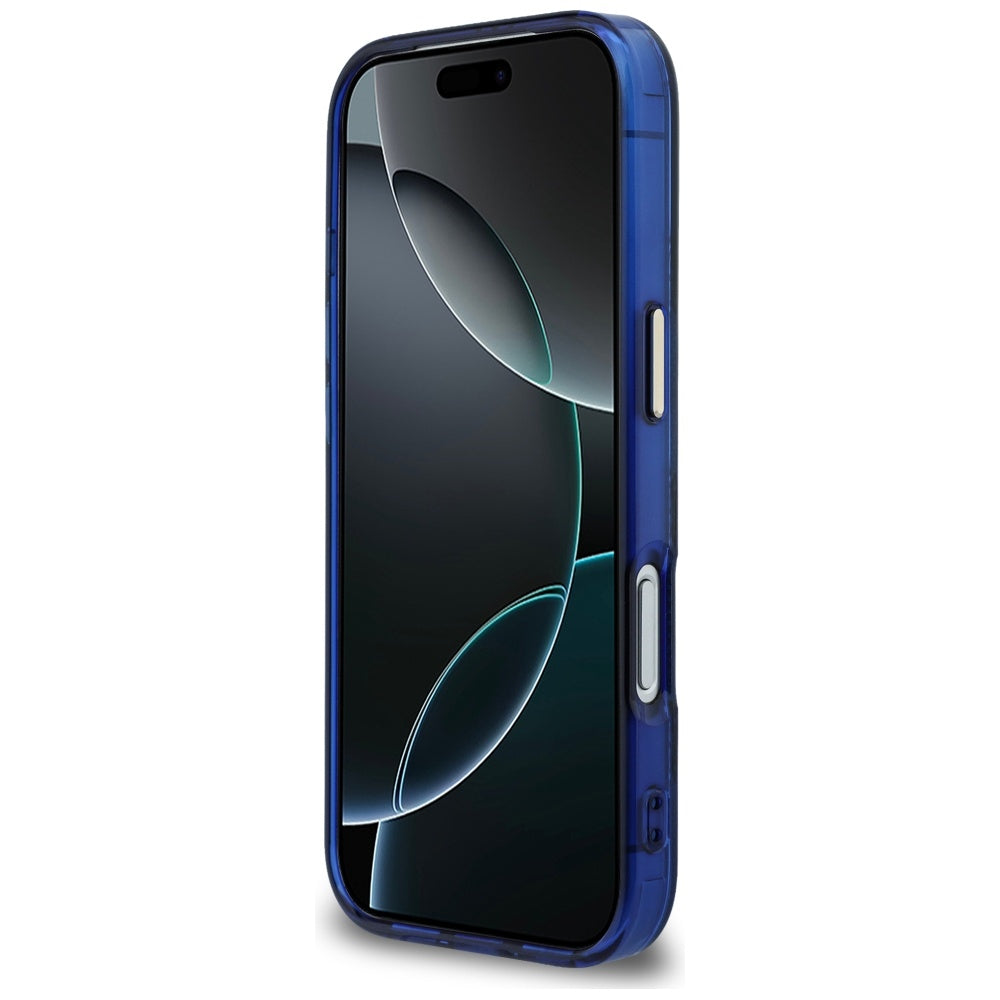 Θήκη MagSafe για Apple iPhone 17 Pro, Guess, IML Peony Dot, Μπλε