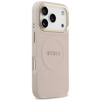 Θήκη MagSafe για Apple iPhone 17 Pro, Guess, Peony Hot Stamp, Ροζ