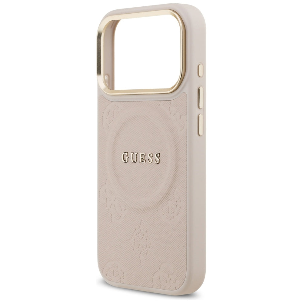 Θήκη MagSafe για Apple iPhone 17 Pro, Guess, Peony Hot Stamp, Ροζ