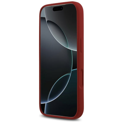 Θήκη MagSafe για Apple iPhone 17 Pro, Guess, Script Metal Logo, Ροζ