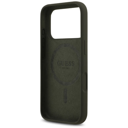 MagSafe Case for Apple iPhone 17 Pro, Guess, Triangle Logo, Khaki
