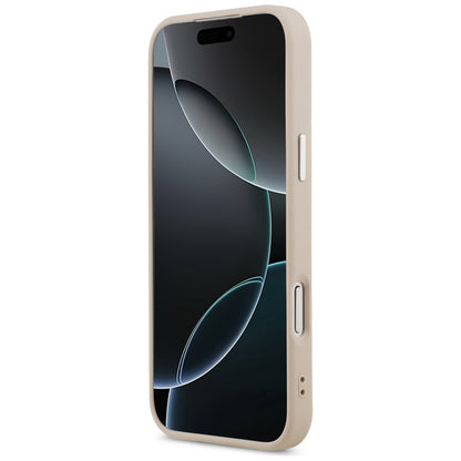 Θήκη MagSafe για Apple iPhone 17 Pro, Guess, Triangle Logo, Ροζ Ασημί