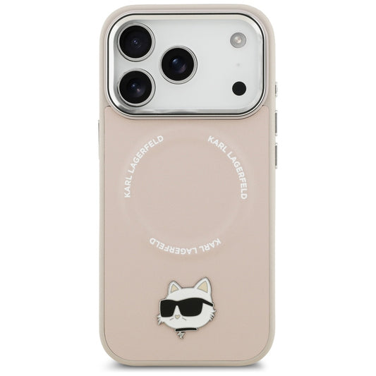 Θήκη MagSafe για Apple iPhone 17 Pro, Karl Lagerfeld, Choupette Pin, Ροζ