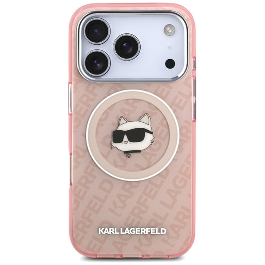 Θήκη MagSafe για Apple iPhone 17 Pro, Karl Lagerfeld, IML Choupette`s Head, Ροζ